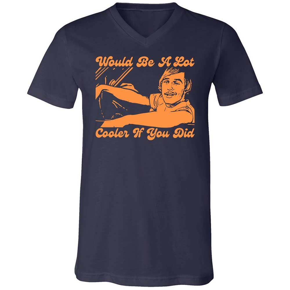 Unisex V-Neck T-Shirt - 6KQKNVX3 - Navy - 2