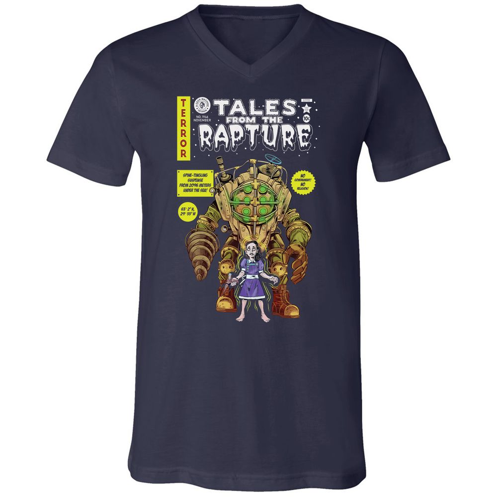 Unisex V-Neck T-Shirt - 3Y83WHEP - Navy - 2