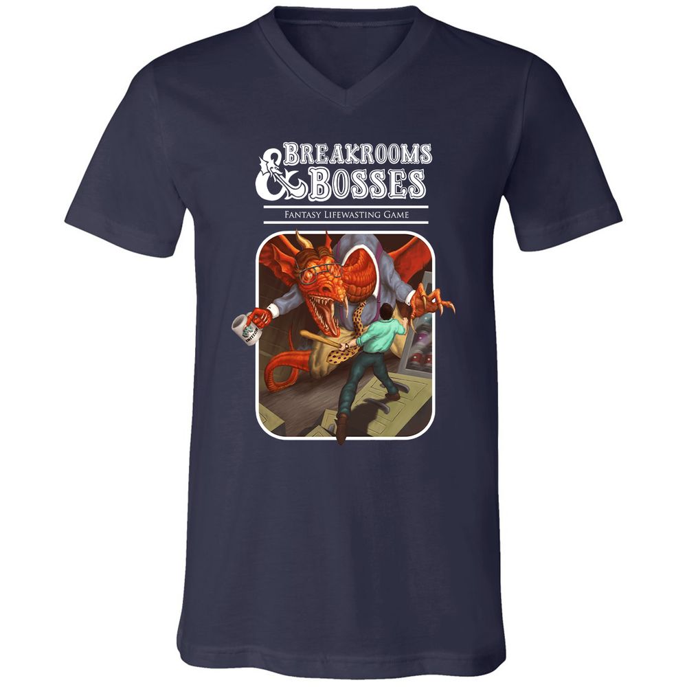Unisex V-Neck T-Shirt - E9ASHW55 - Navy - 2