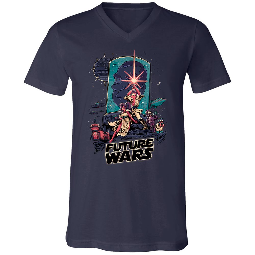 Unisex V-Neck T-Shirt - D3KT9KE3 - Navy - 2