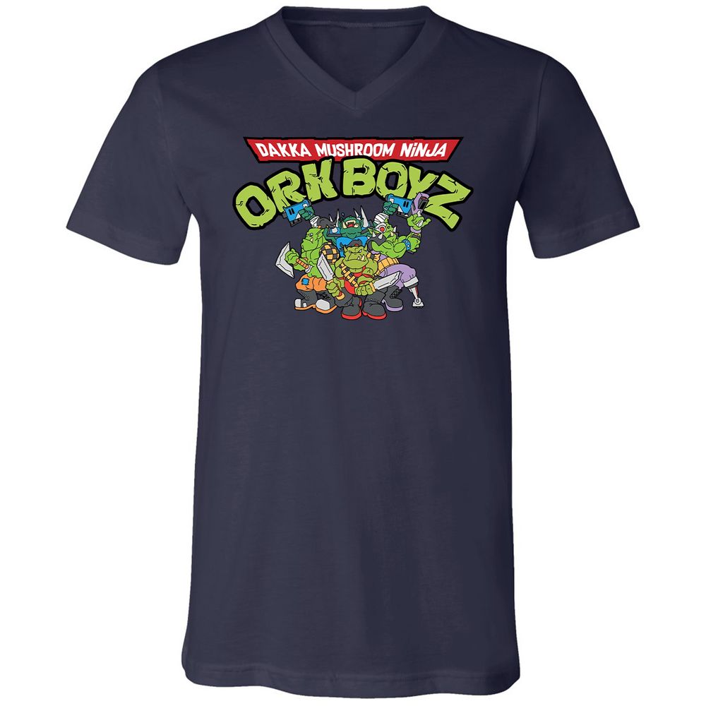 Unisex V-Neck T-Shirt - TYFNWM8R - Navy - 2