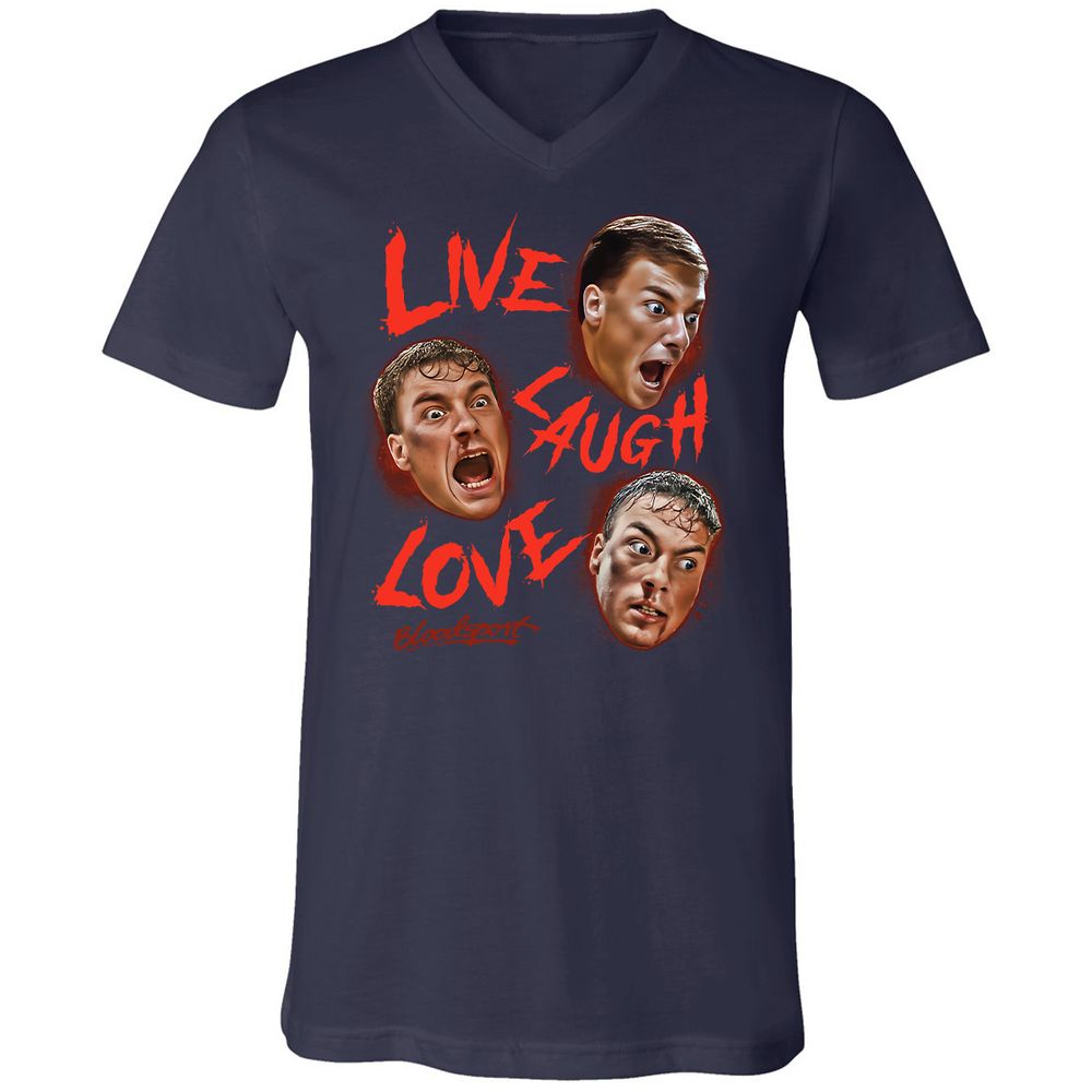 Unisex V-Neck T-Shirt - R1M4EHBV - Navy - 2
