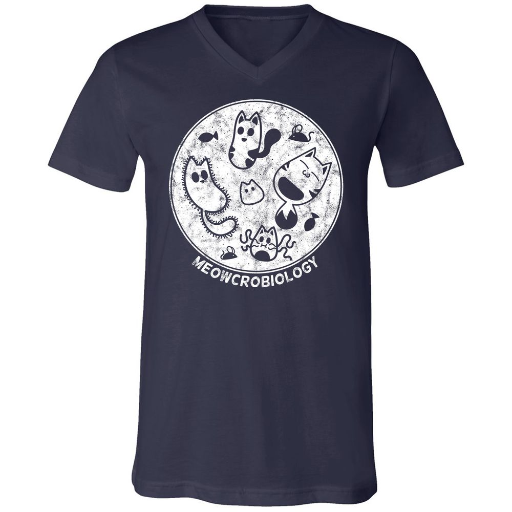 Unisex V-Neck T-Shirt - AYS5CEQH - Navy - 2