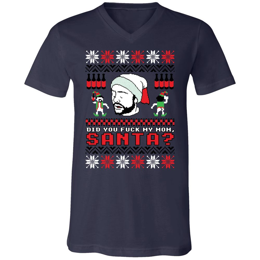 Unisex V-Neck T-Shirt - R85VS188 - Navy - 2
