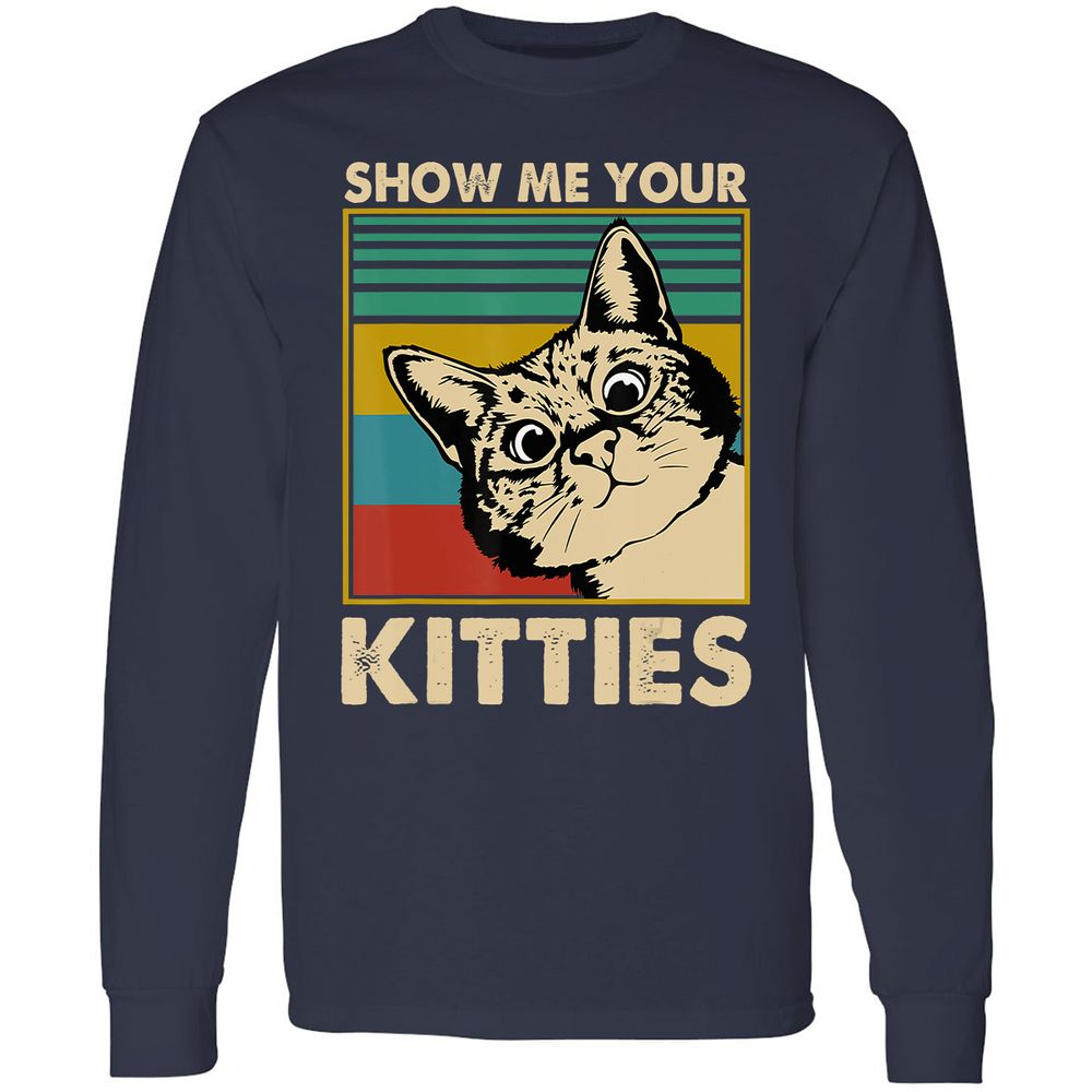 Long Sleeve T-Shirt - GM73LXJV - Navy - 2