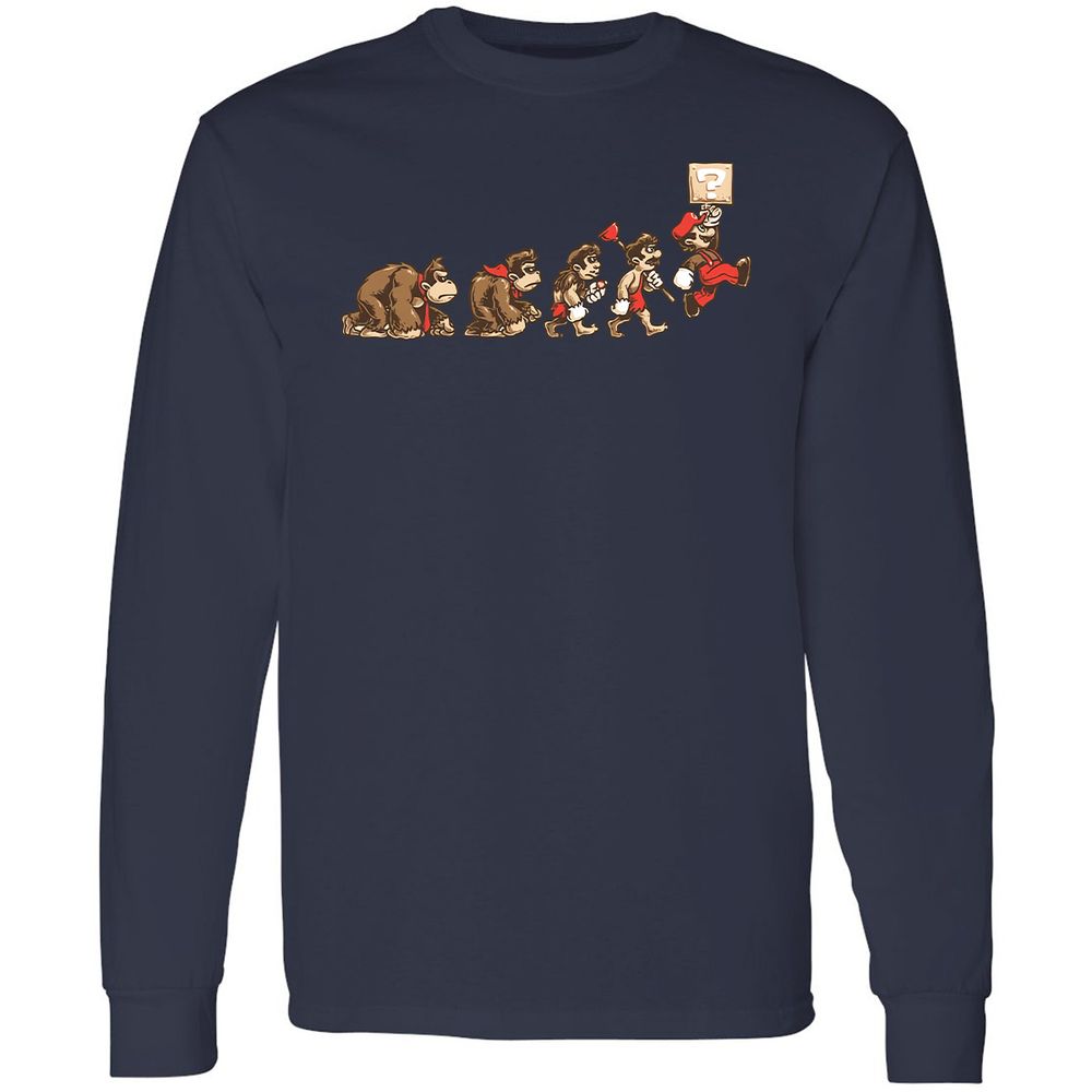 Long Sleeve T-Shirt - NG316HJC - Navy - 2