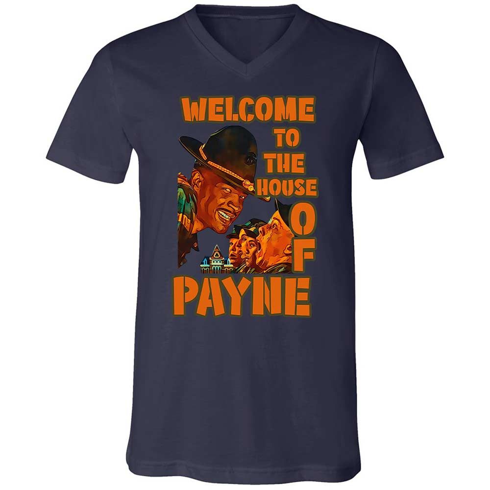 Unisex V-Neck T-Shirt - LNMYTHTS - Navy - 2