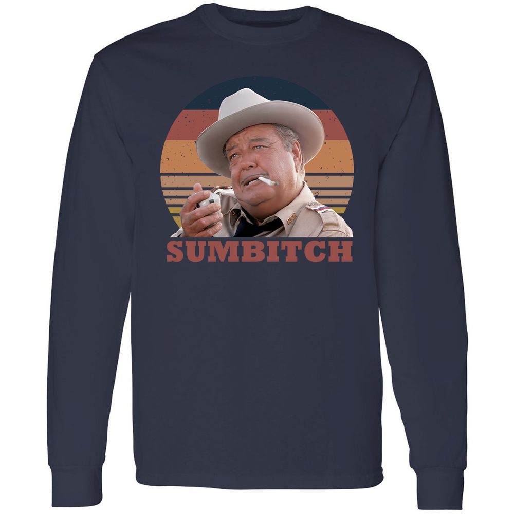 Long Sleeve T-Shirt - EBGUD7CL - Navy - 2