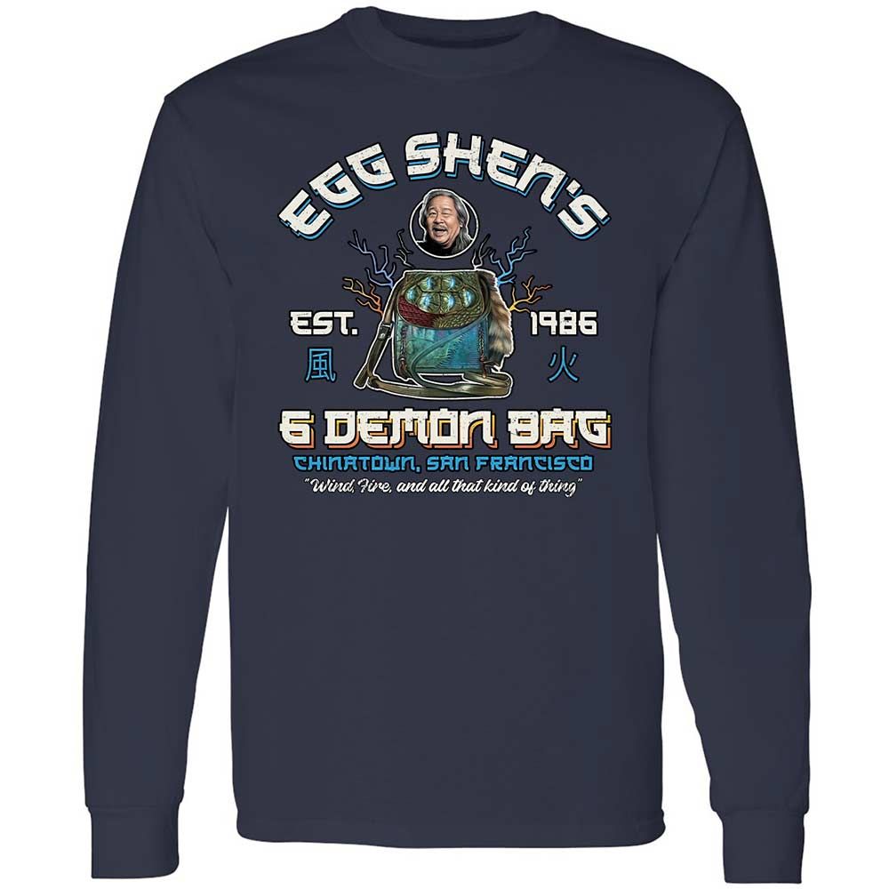 Long Sleeve T-Shirt - L7Y5AYUN - Navy - 2