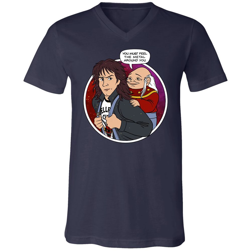 Unisex V-Neck T-Shirt - ZWSC5BEV - Navy - 2