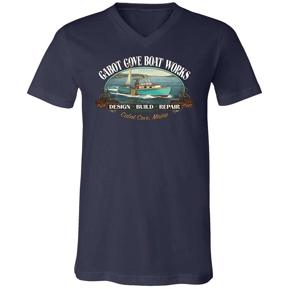 Unisex V-Neck T-Shirt - J2SSQL7E - Navy - 2