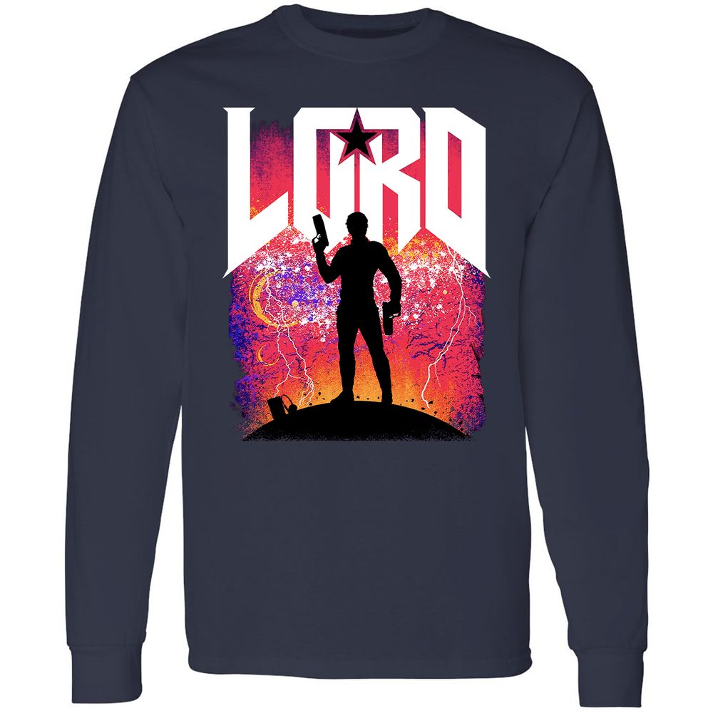 Long Sleeve T-Shirt - 5ZDCKW6V - Navy - 2