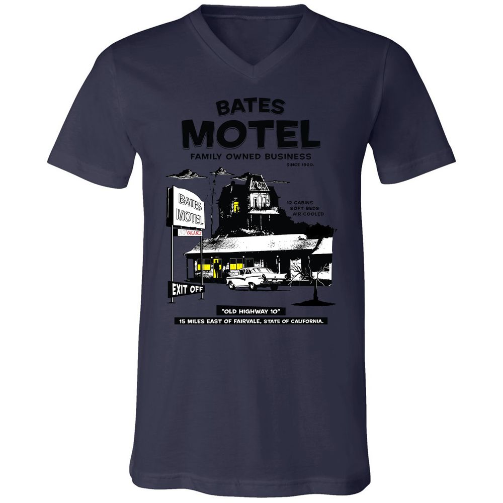 Unisex V-Neck T-Shirt - 4SB3V3FD - Navy - 2