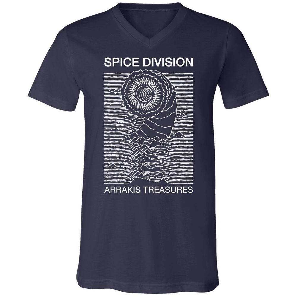 Unisex V-Neck T-Shirt - FXX3377Z - Navy - 2