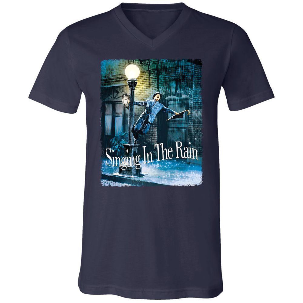 Unisex V-Neck T-Shirt - U8ZXW3T5 - Navy - 2