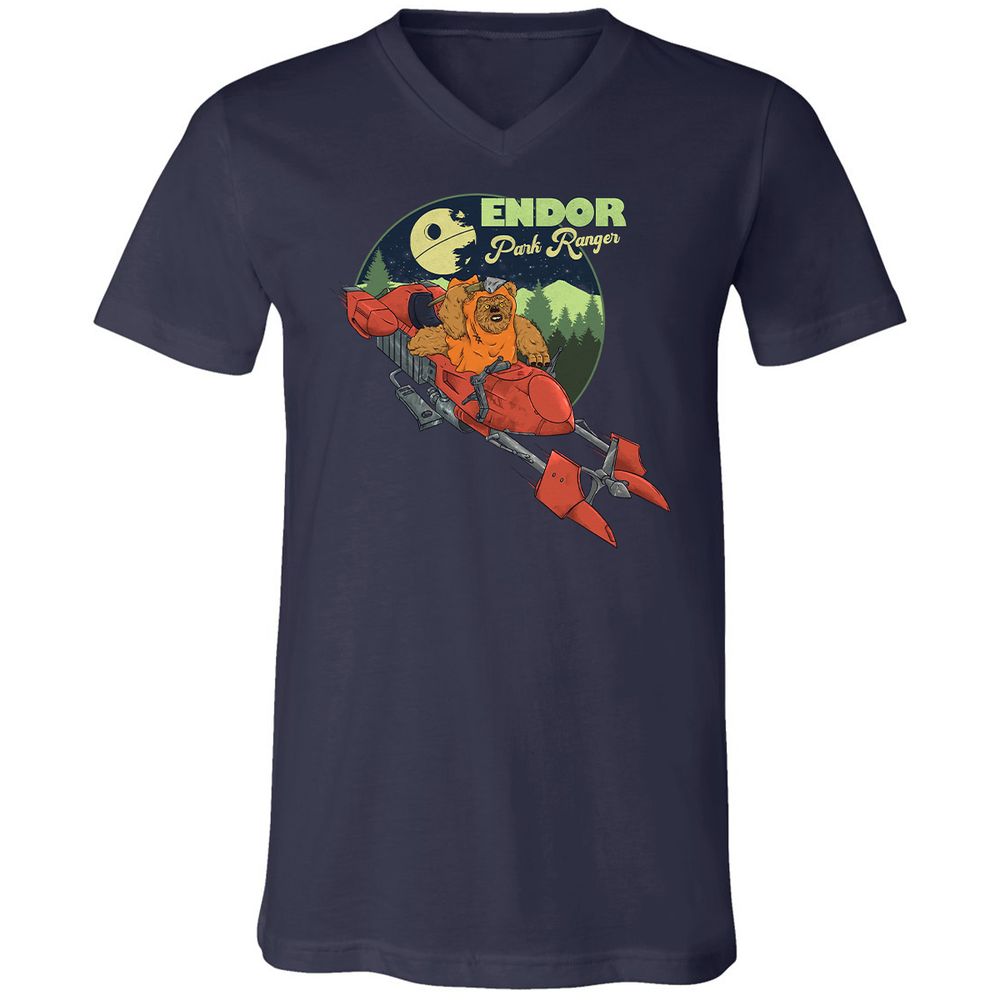 Unisex V-Neck T-Shirt - CAPV64QA - Navy - 2