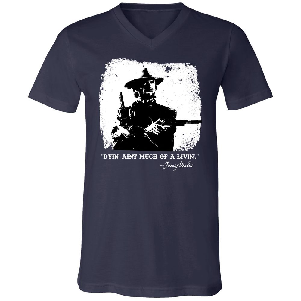Unisex V-Neck T-Shirt - DACP7D2L - Navy - 2