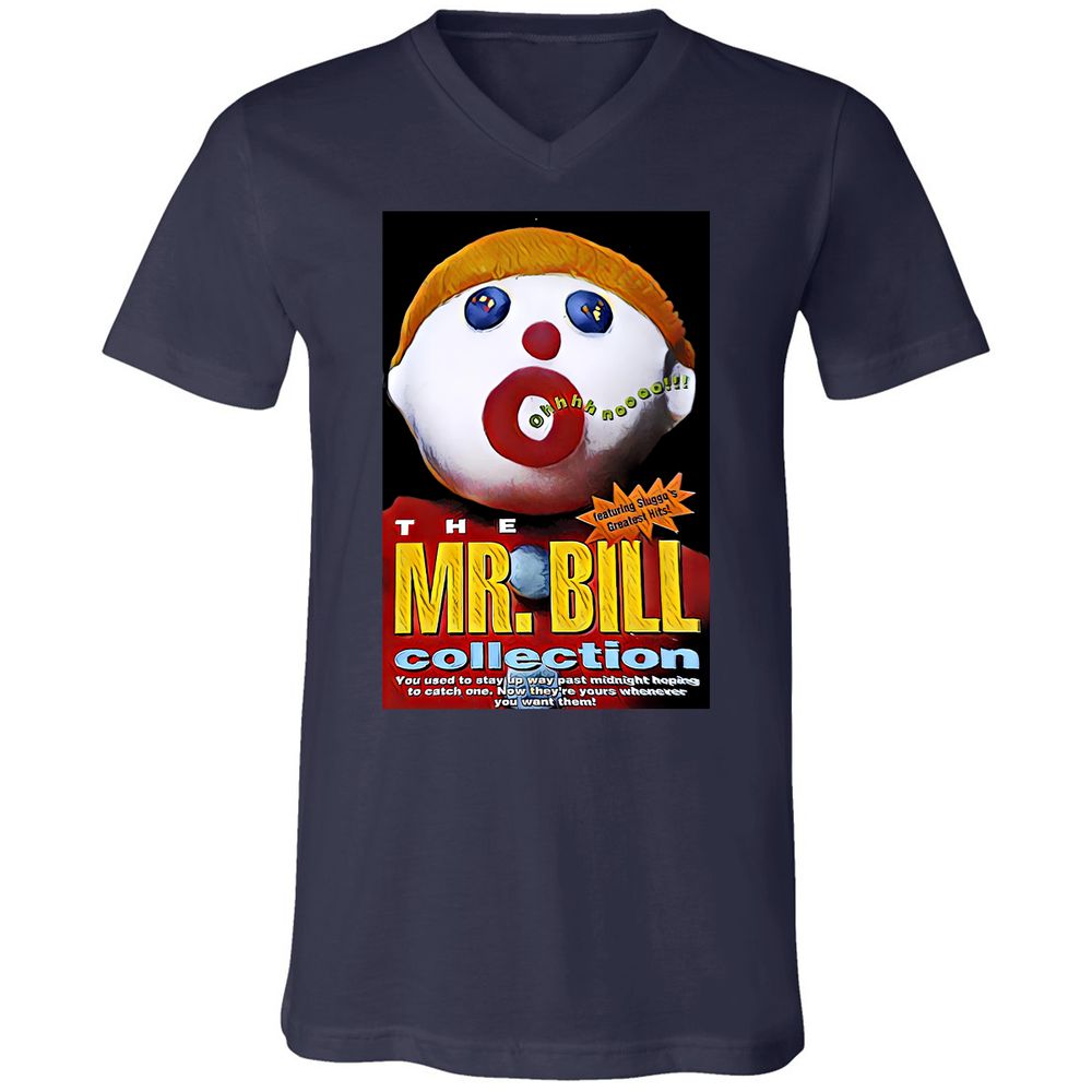 Unisex V-Neck T-Shirt - W5KZ1PW8 - Navy - 2