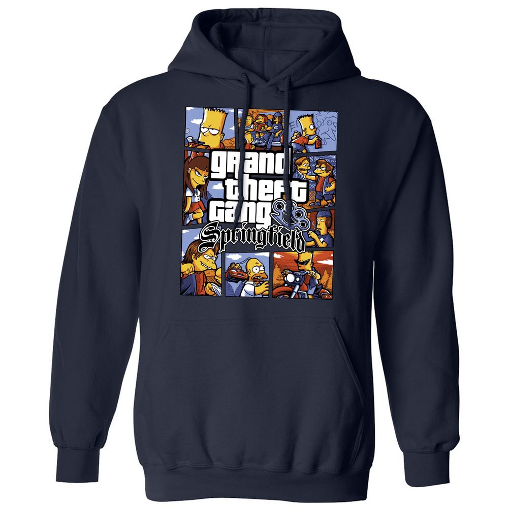 Classic Unisex Hoodie - Y81KBBQV - Navy - 2