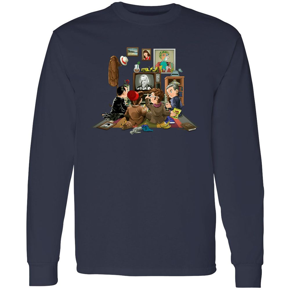 Long Sleeve T-Shirt - FLRAGF65 - Navy - 2