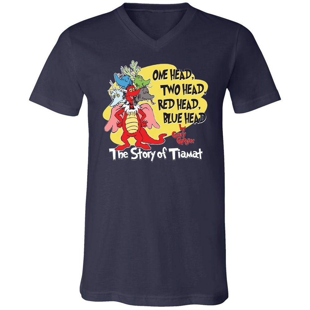 Unisex V-Neck T-Shirt - 7NCLXASY - Navy - 2