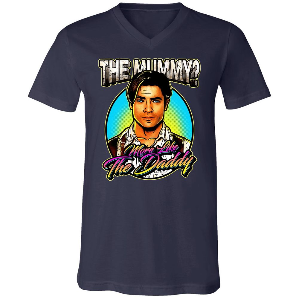 Unisex V-Neck T-Shirt - VYGZNWSP - Navy - 2