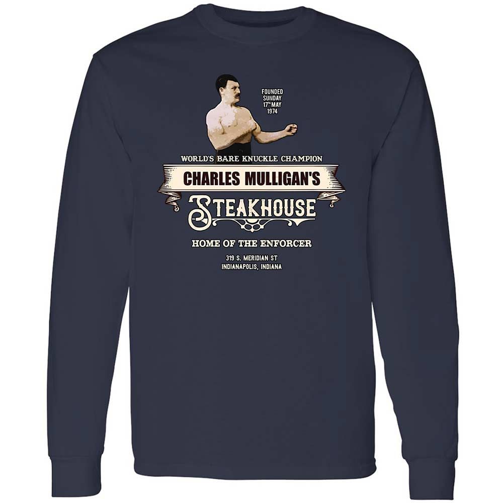 Long Sleeve T-Shirt - YWP8KGQ7 - Navy - 2