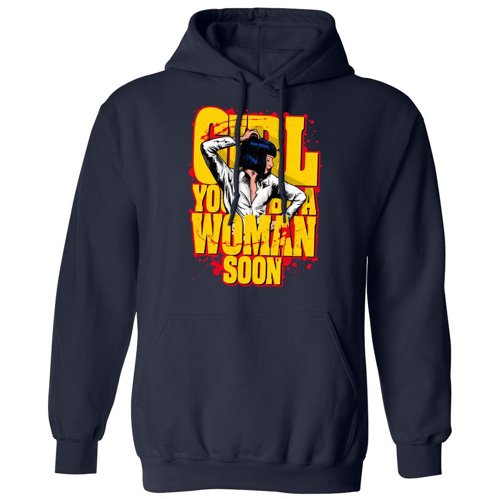 Classic Unisex Hoodie - QKCJYDCL - Navy - 2