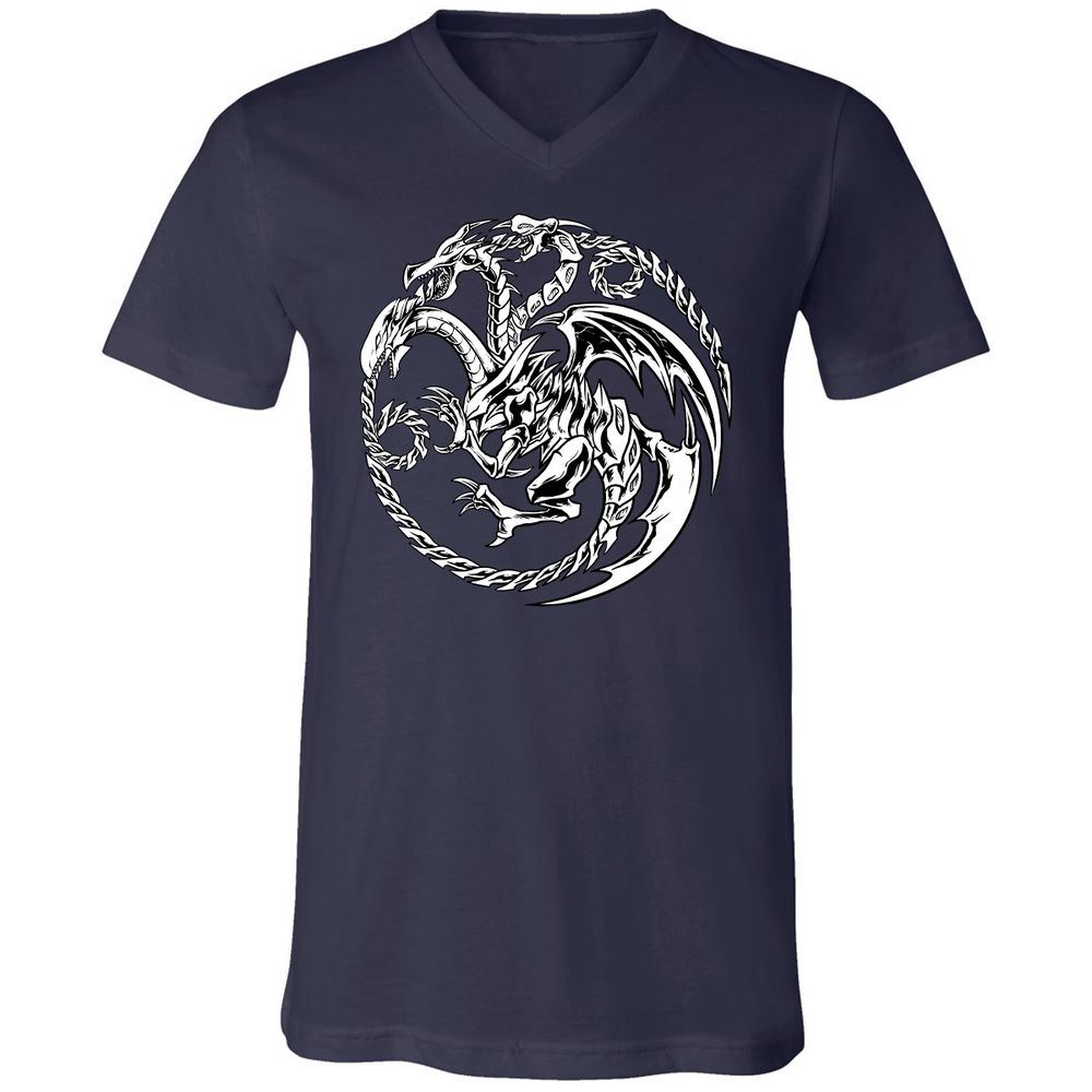 Unisex V-Neck T-Shirt - M55WX51L - Navy - 2