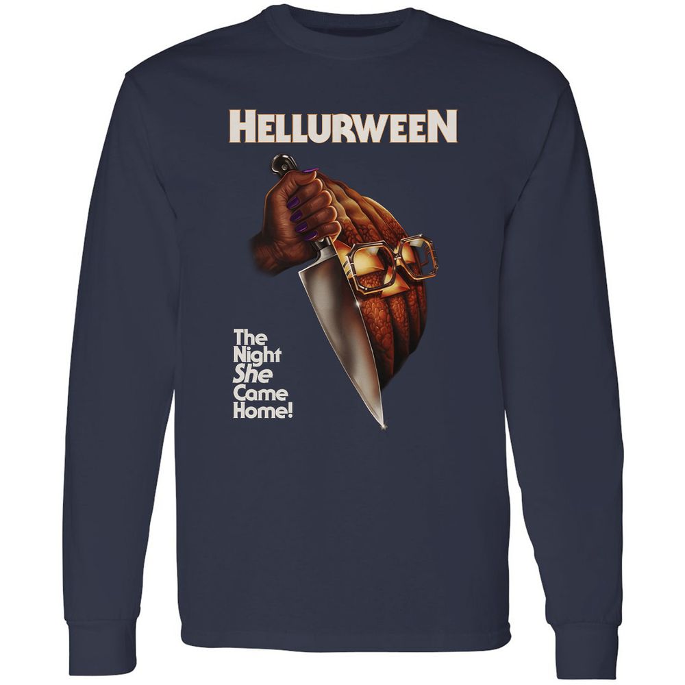 Long Sleeve T-Shirt - 8F7VSQPC - Navy - 2