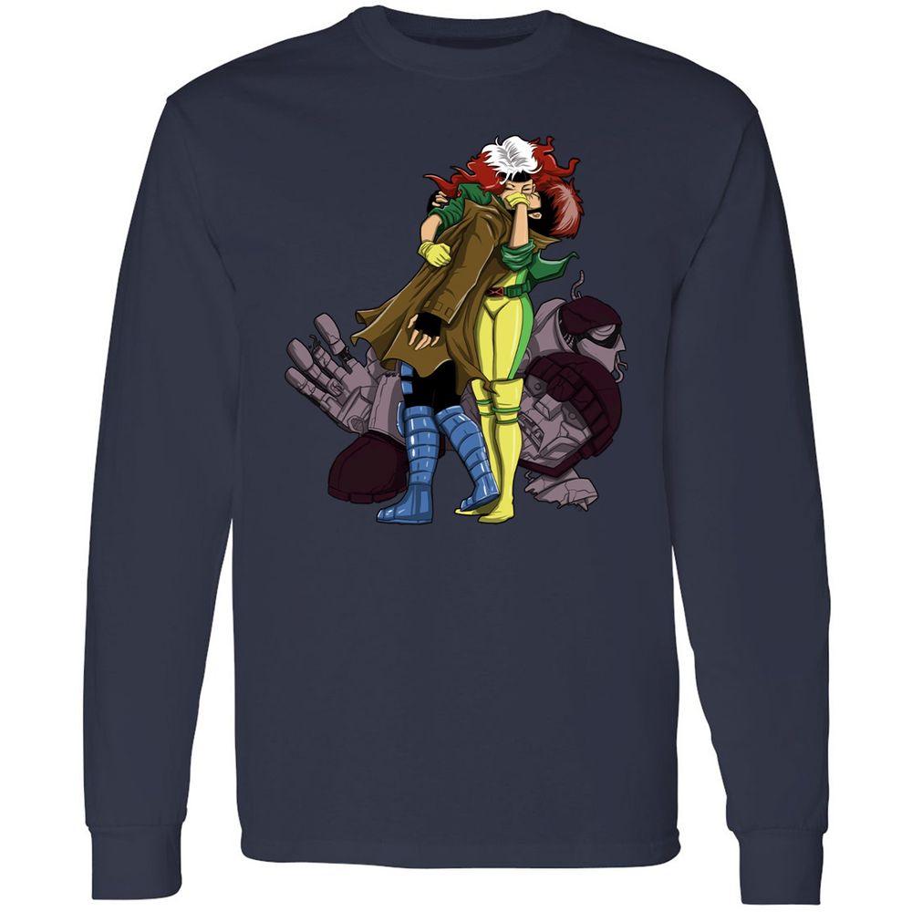 Long Sleeve T-Shirt - 9S96WZNQ - Navy - 2