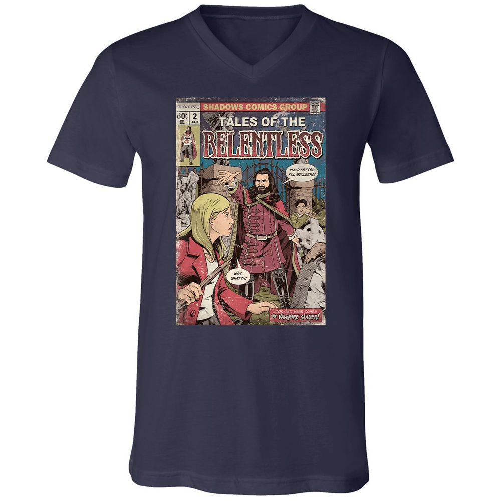 Unisex V-Neck T-Shirt - T86CUAYS - Navy - 2