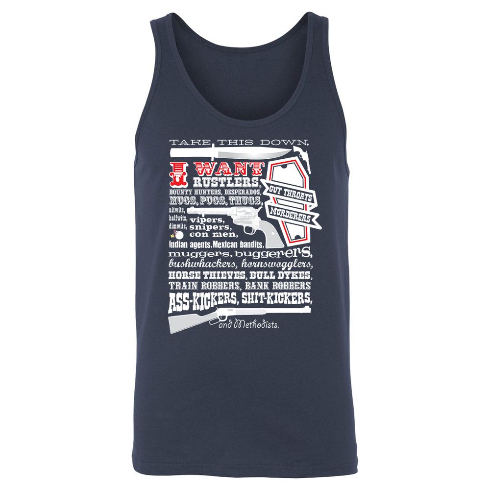 Unisex Jersey Tank - UMA6XXYF - Navy - 2