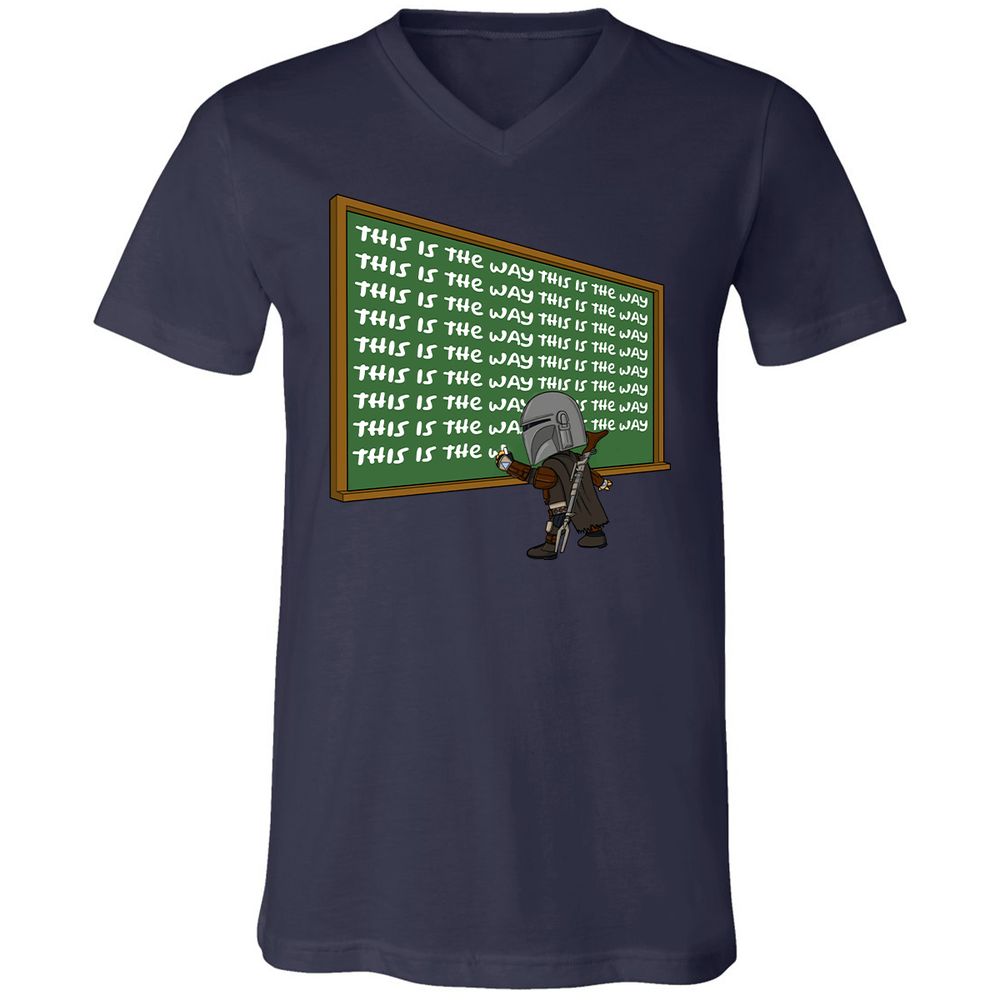 Unisex V-Neck T-Shirt - AF1T3NRA - Navy - 2