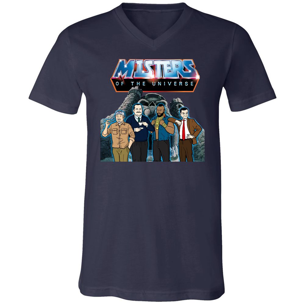 Unisex V-Neck T-Shirt - CRAYZQV6 - Navy - 2