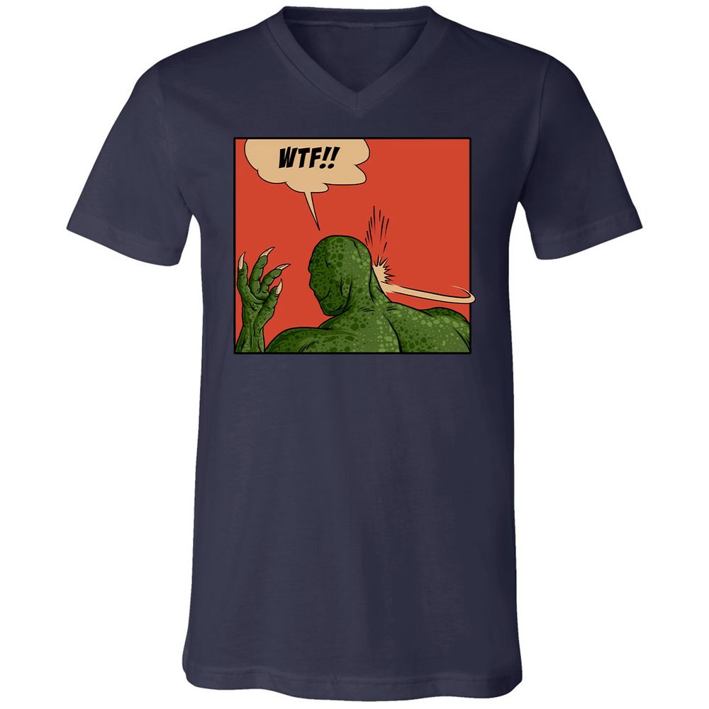 Unisex V-Neck T-Shirt - UXC267KC - Navy - 2