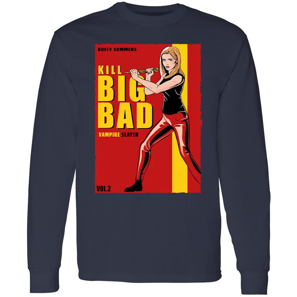 Long Sleeve T-Shirt - CSUPB9DF - Navy - 2
