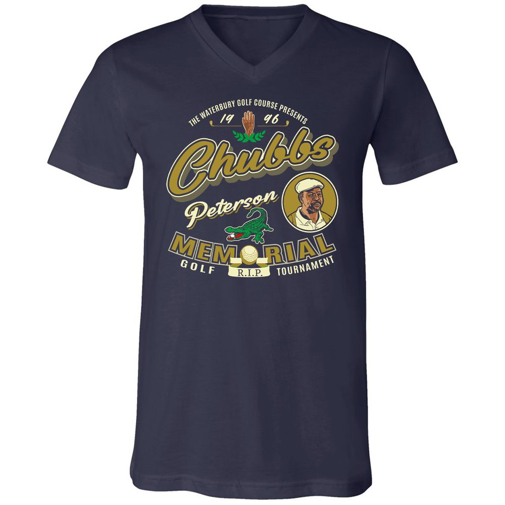 Unisex V-Neck T-Shirt - H8LZD6N1 - Navy - 2