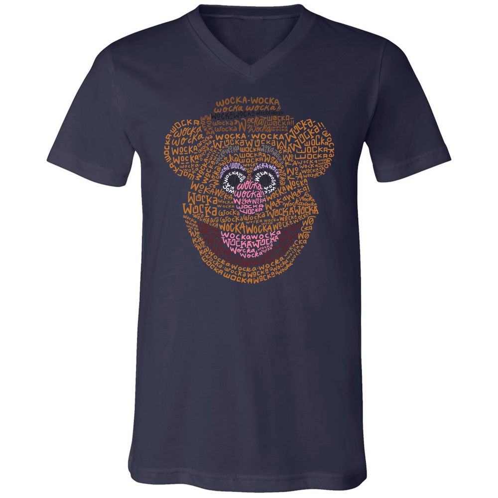 Unisex V-Neck T-Shirt - D1F4ABEG - Navy - 2