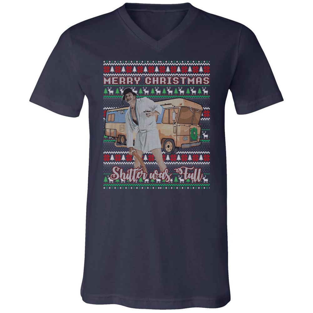 Unisex V-Neck T-Shirt - DX58ZCUD - Navy - 2