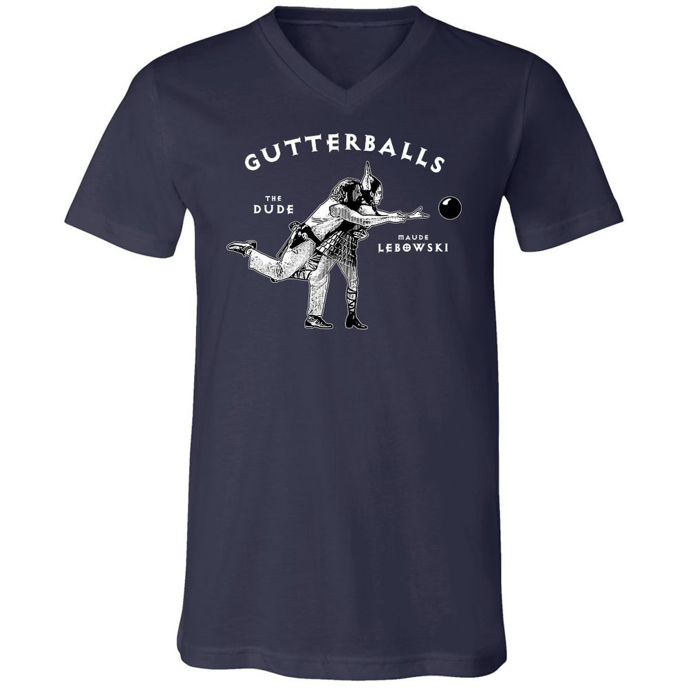 Unisex V-Neck T-Shirt - 9G7K5227 - Navy - 2