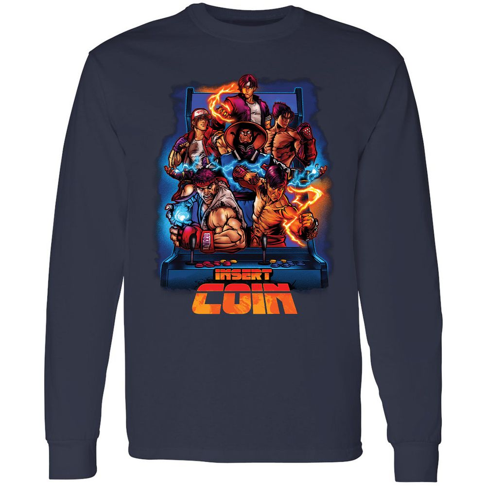 Long Sleeve T-Shirt - VGNV2YCW - Navy - 2