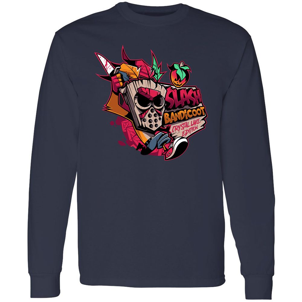 Long Sleeve T-Shirt - FLMZM9L1 - Navy - 2