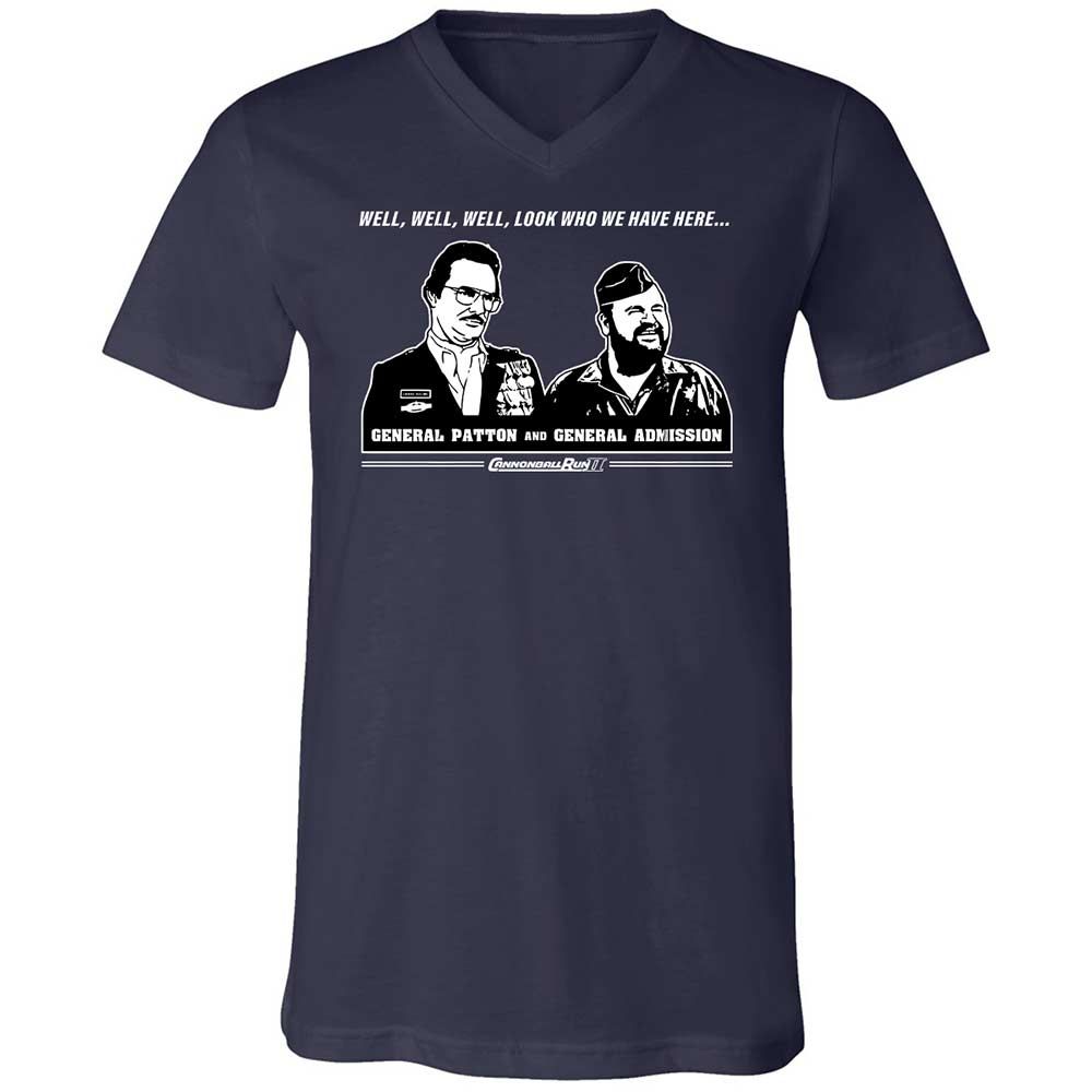 Unisex V-Neck T-Shirt - KND5NS4W - Navy - 2