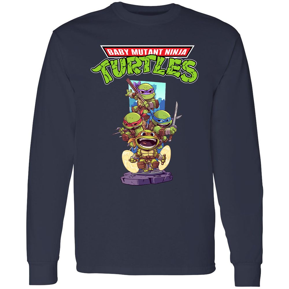 Long Sleeve T-Shirt - 67QUGFET - Navy - 2