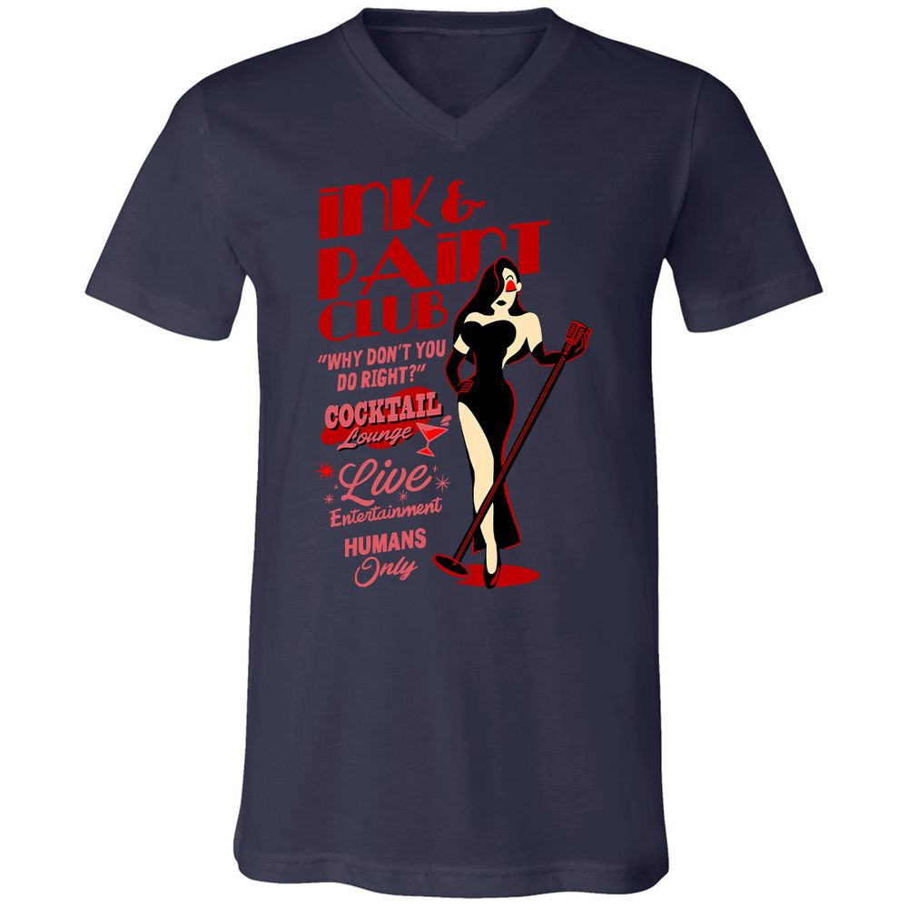 Unisex V-Neck T-Shirt - 3X1G26ZN - Navy - 2