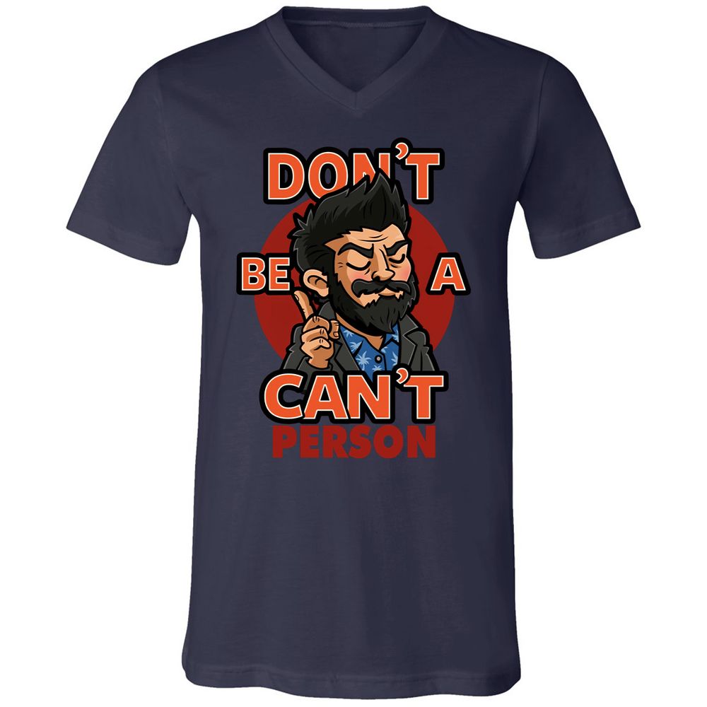 Unisex V-Neck T-Shirt - 92MCXM17 - Navy - 2