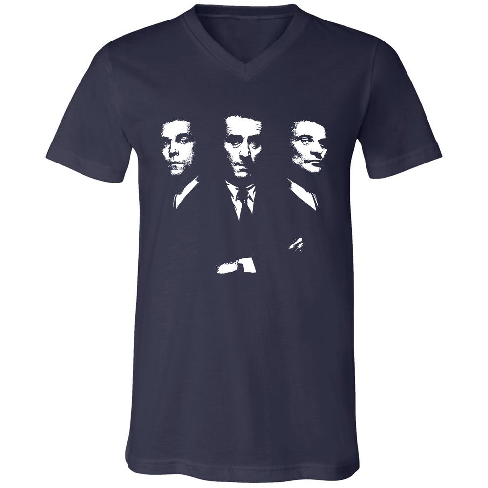 Unisex V-Neck T-Shirt - R2CABGAG - Navy - 2