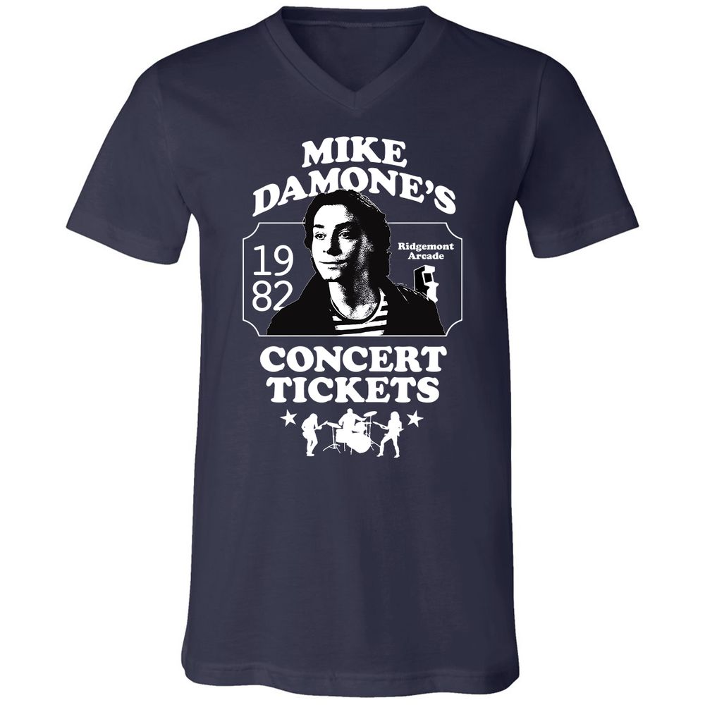 Unisex V-Neck T-Shirt - LCYUJBX9 - Navy - 2
