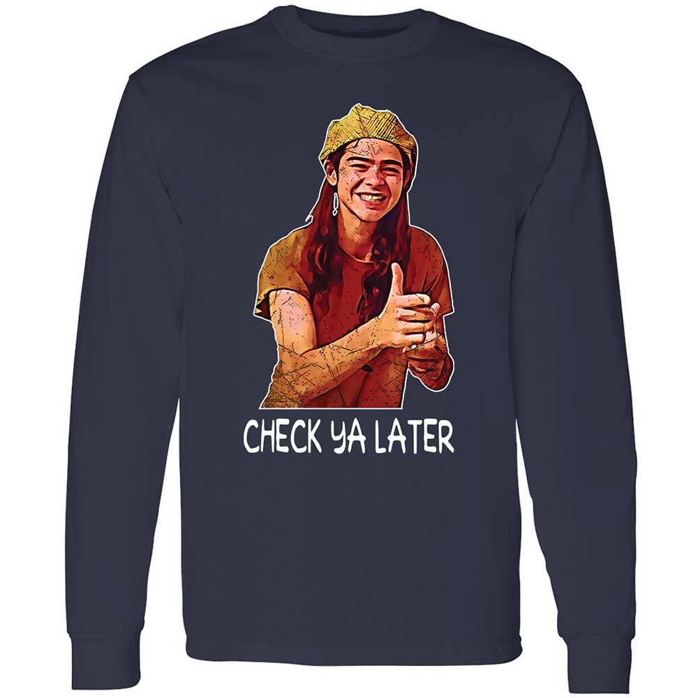Long Sleeve T-Shirt - WZSX6C2K - Navy - 2